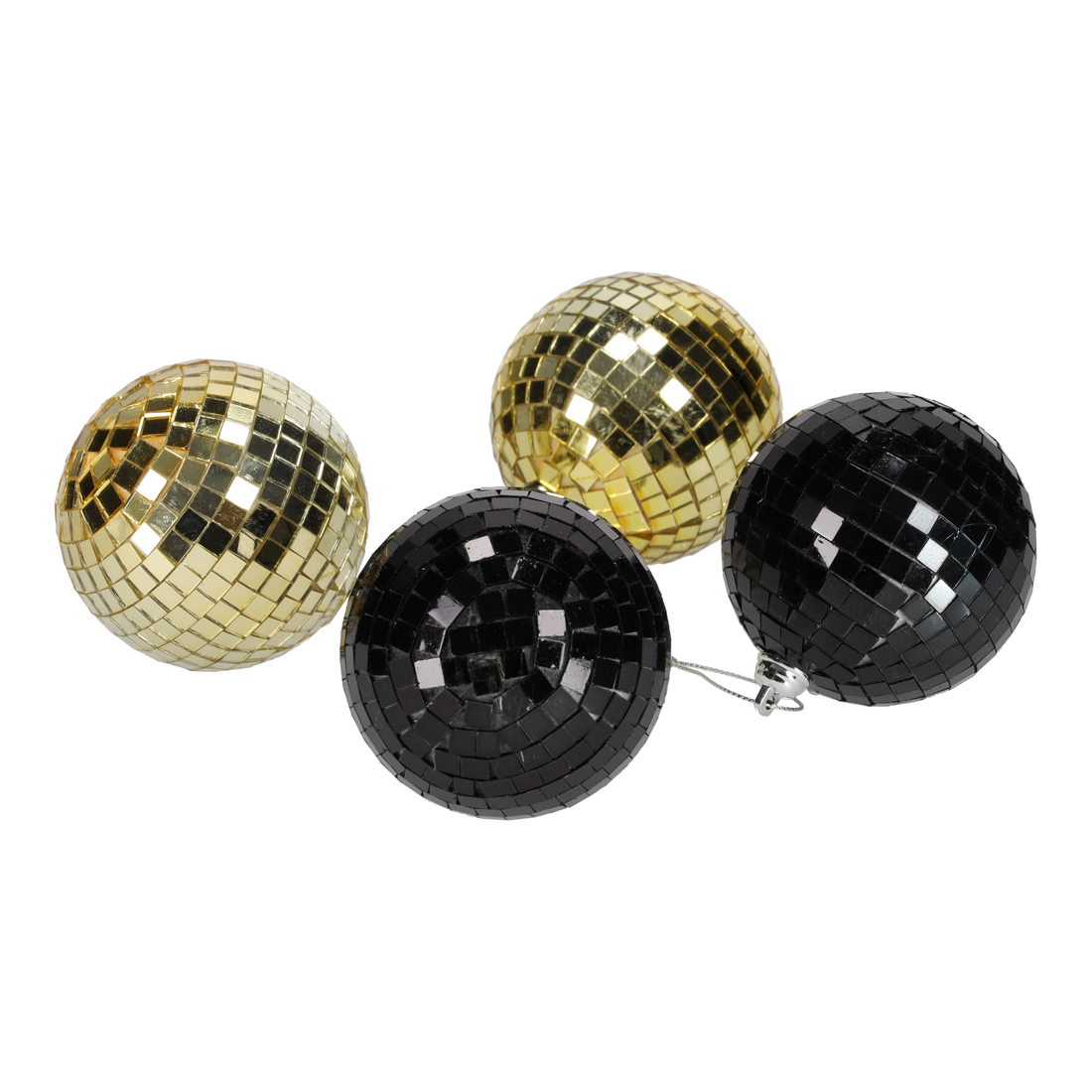 Discoballen Zwart Goud /4 (13124)