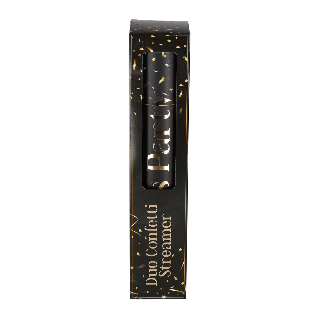 DUO Confetti Streamer Zwart (13141)