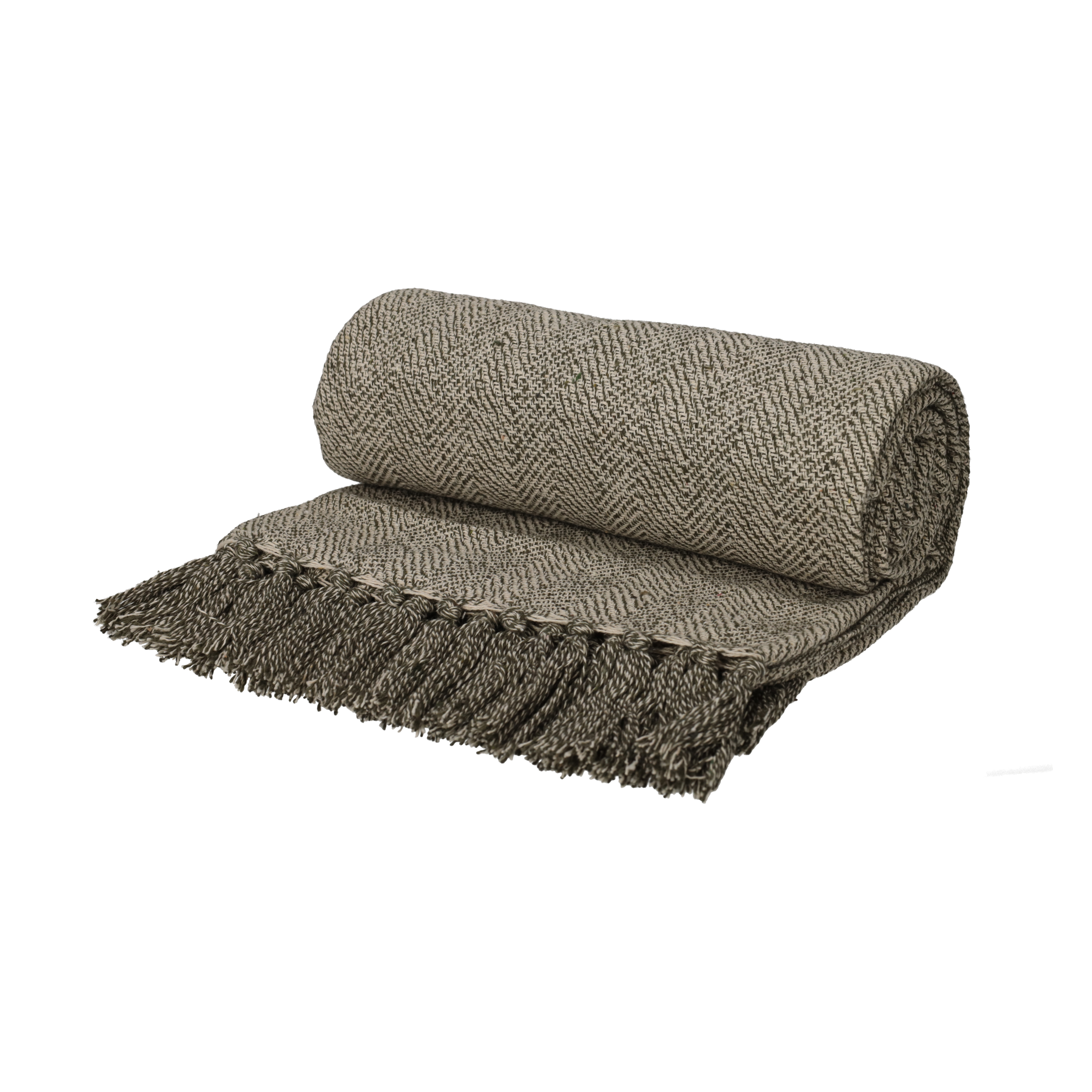 Recycled Cotton Plaid Noor Groen (25647)