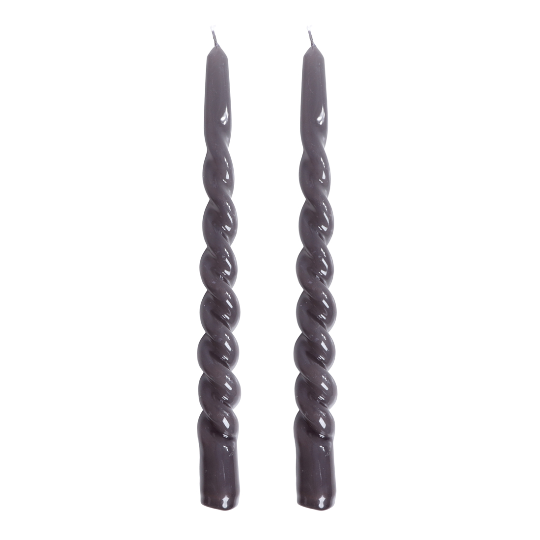 24773 SENZA Twisted Dinerkaarsen Grijs /2