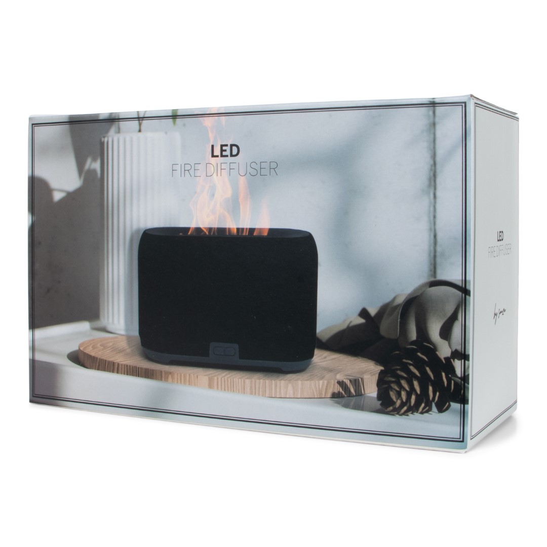25021 SENZA LED Vlam Diffuser Zwart
