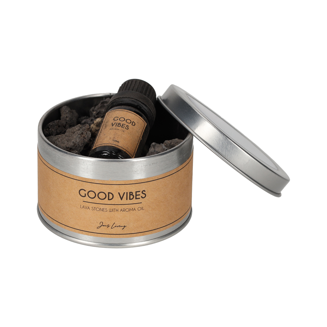 Lavastenen Met Aroma Olie - Good Vibes (25494)