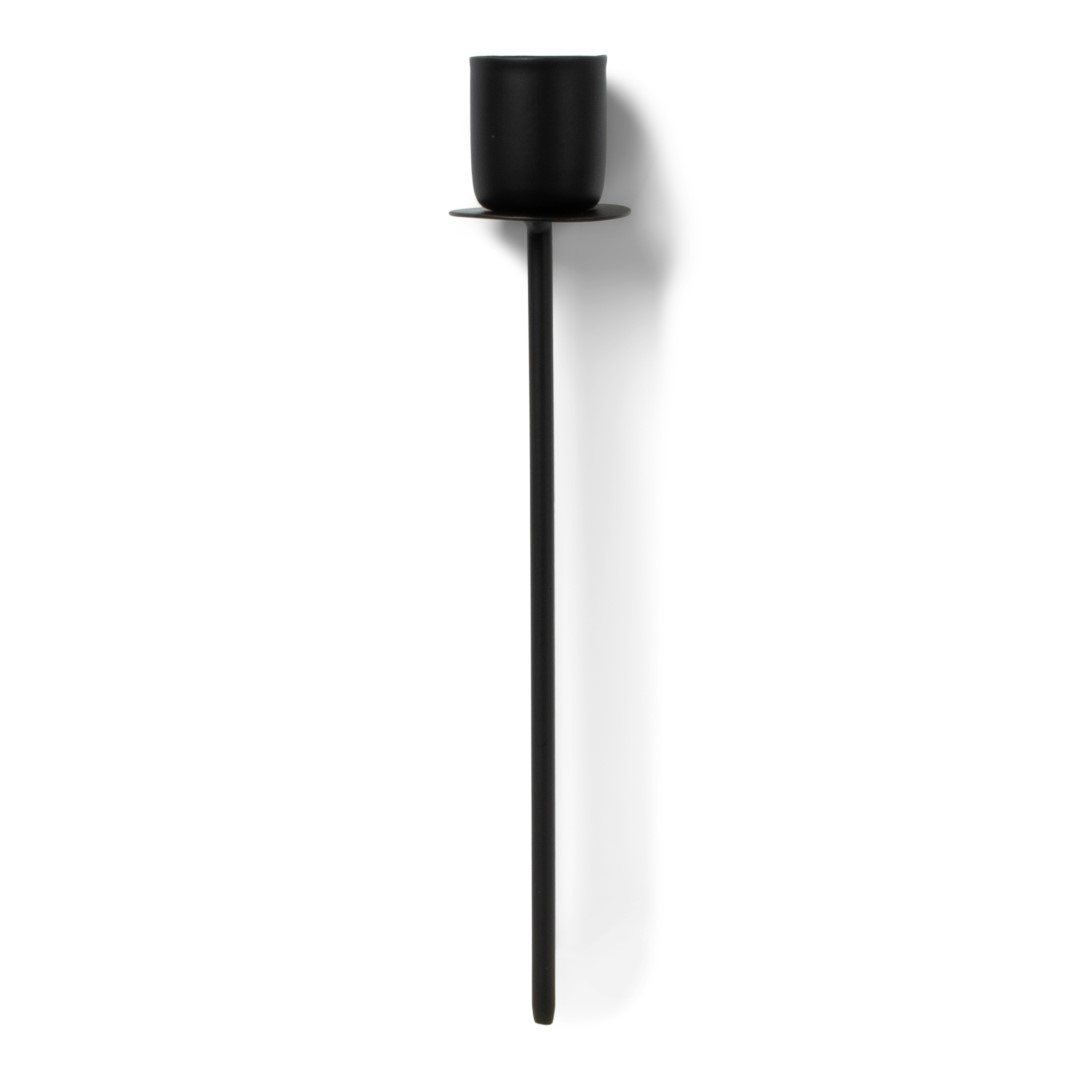 24821 SENZA Pin Kandelaar Zwart