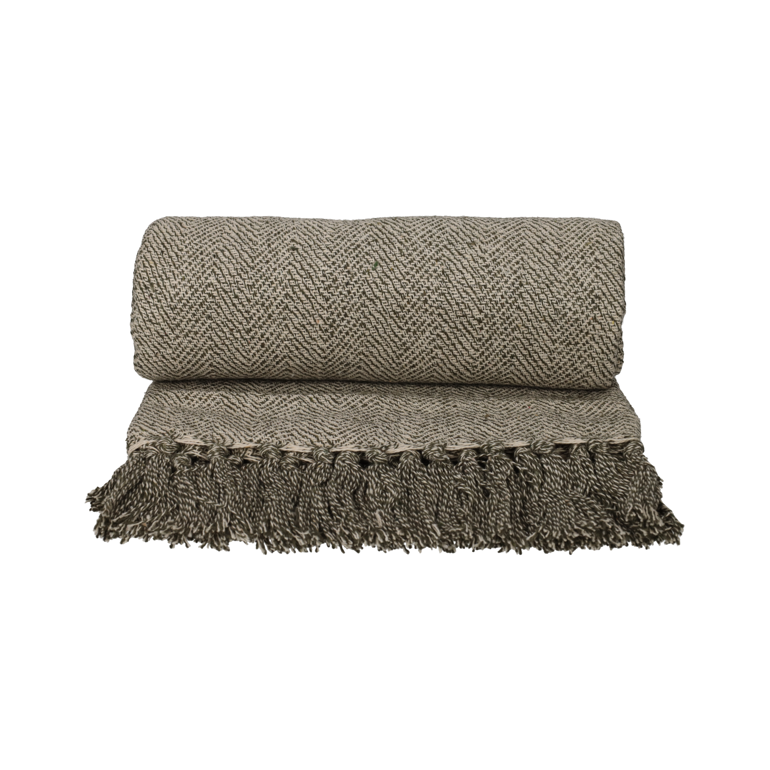 Recycled Cotton Plaid Noor Groen (25647)