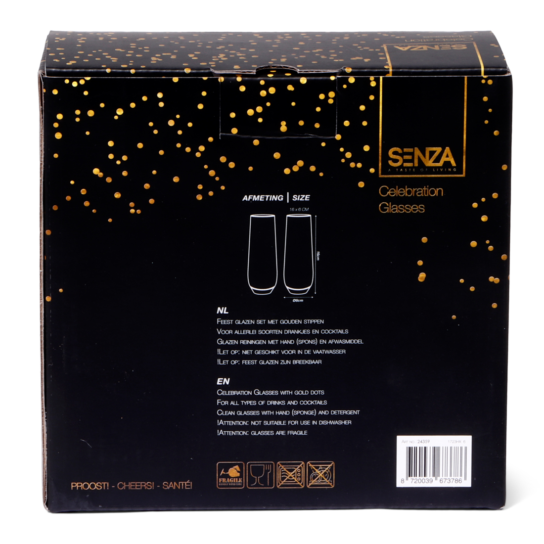 24359 SENZA Set Van Twee Champagne Glazen /2