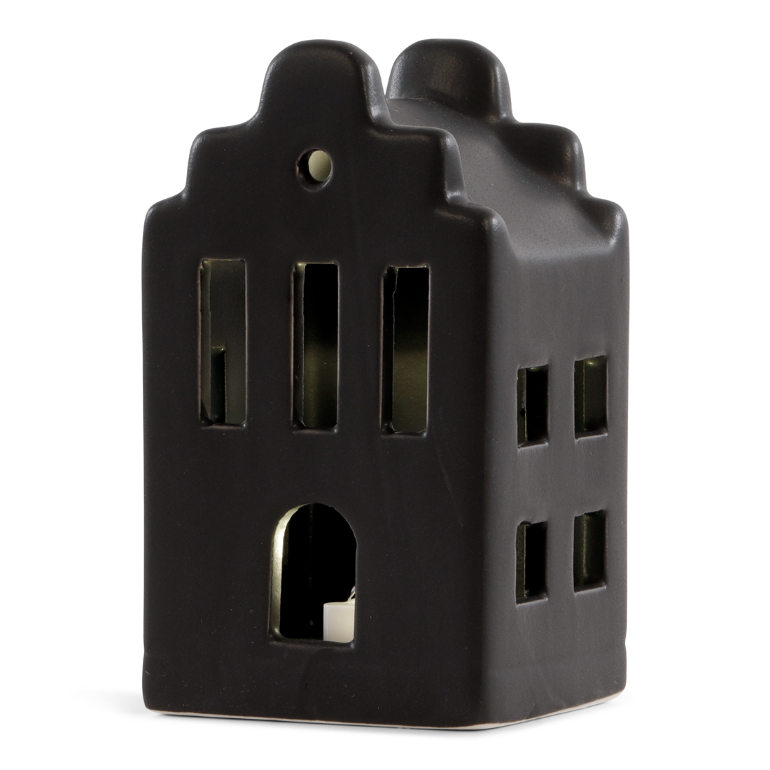 24781 SENZA Keramiek LED Huisje Zwart