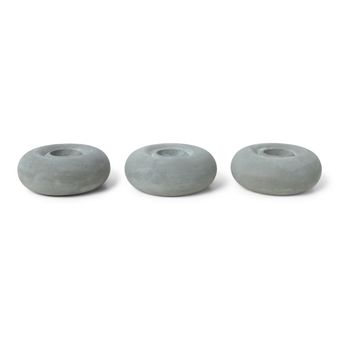 24808 SENZA Betonnen Stapel Kandelaar Rings /3
