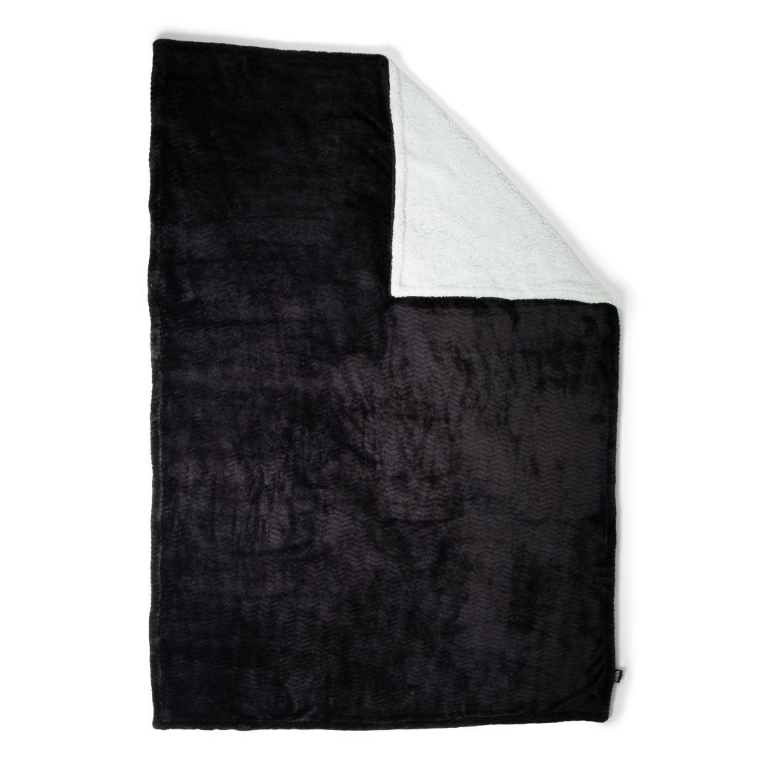 24987 SENZA Fishbone Woondeken RPET Zwart