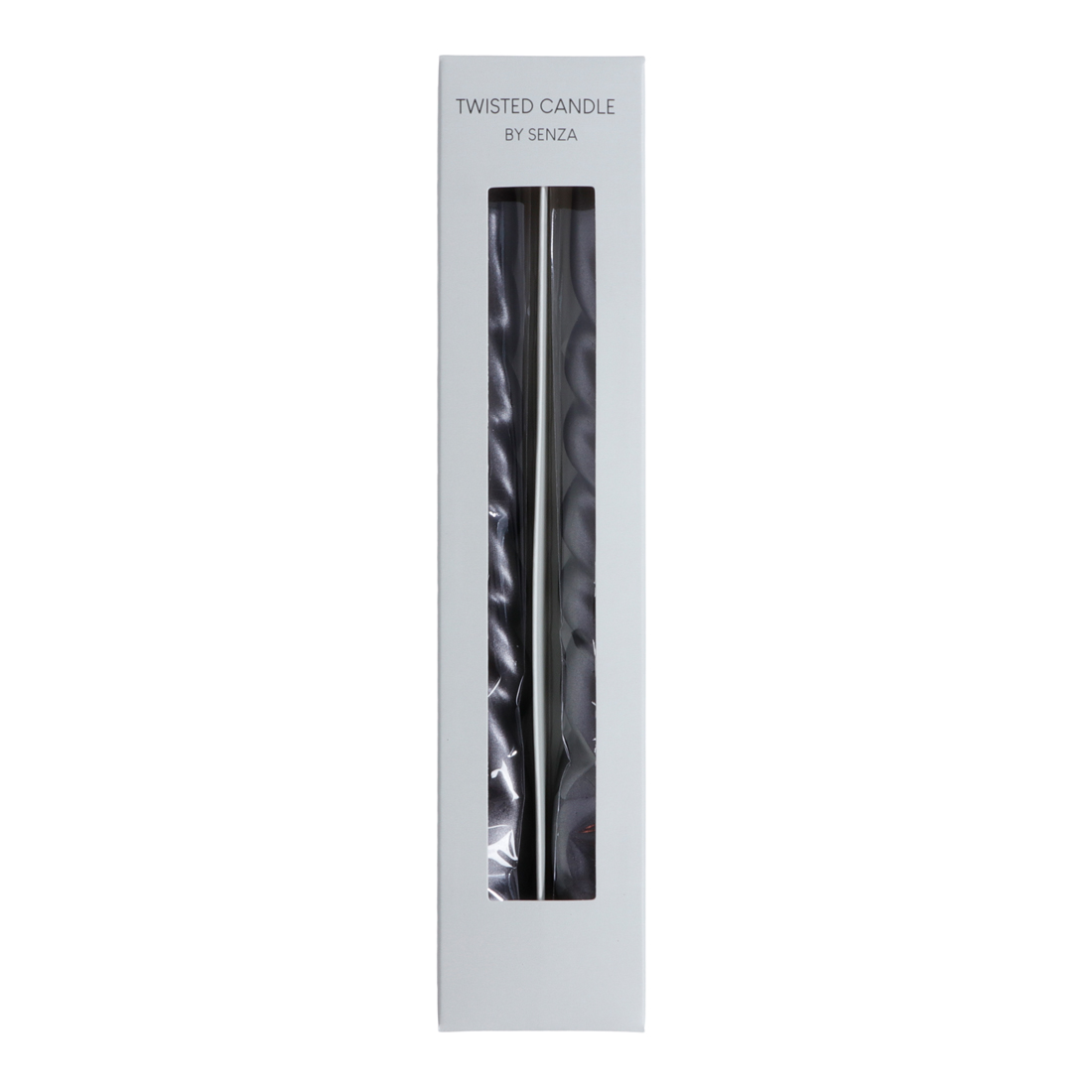 24784 SENZA Twisted Dinerkaarsen Zwart /2