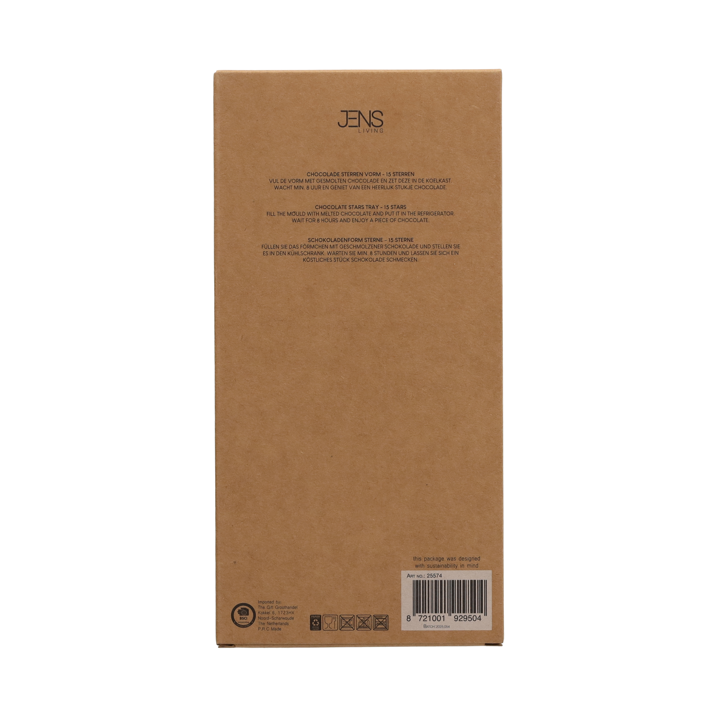 Chocoladevorm Sterren (25574)