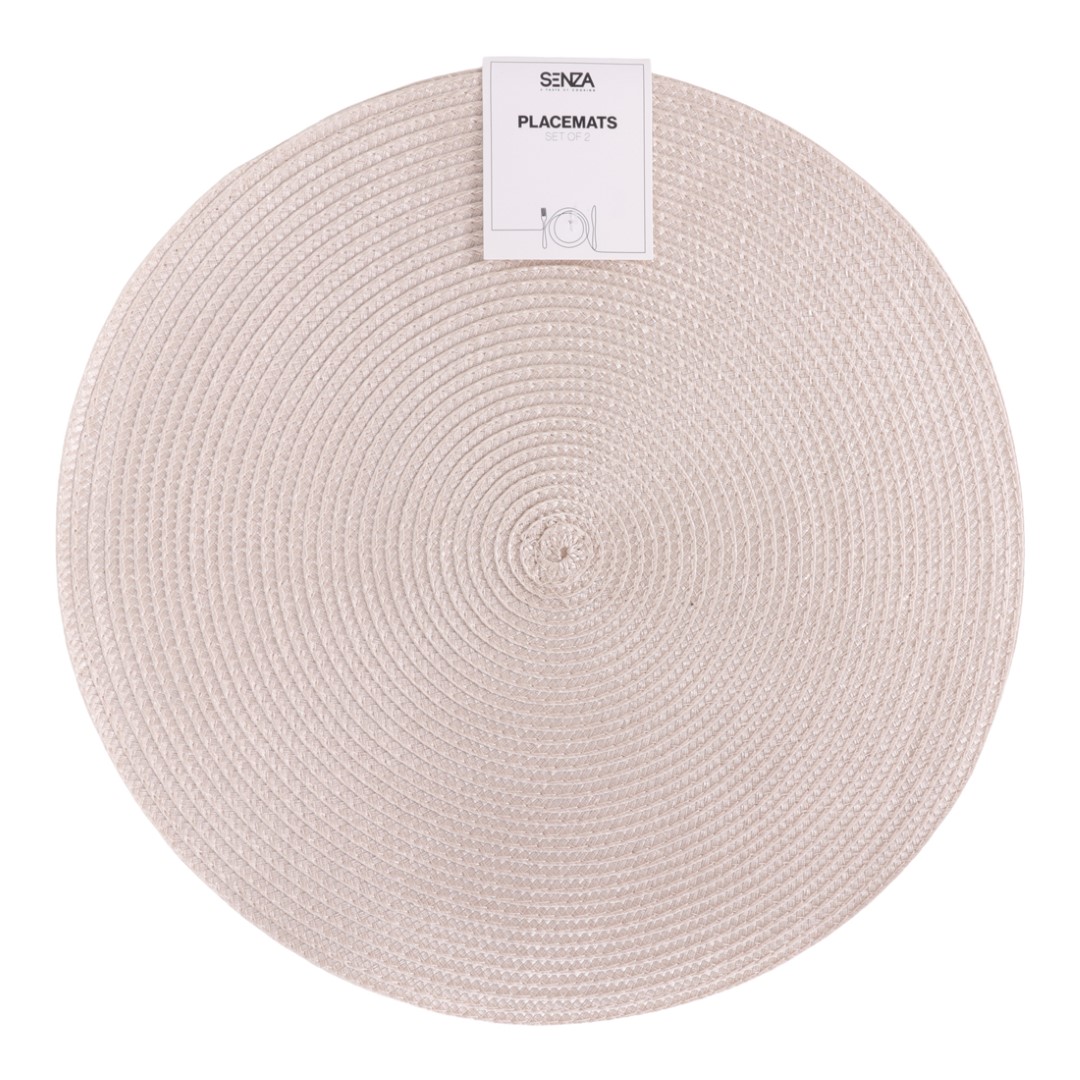 24626 SENZA Placemats Taupe /2