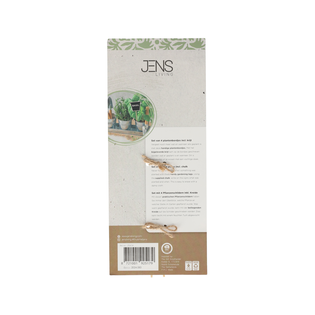 Plantenbordjes /4 (25414)