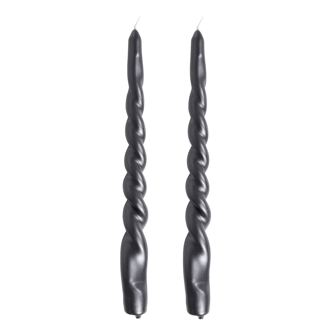 24784 SENZA Twisted Dinerkaarsen Zwart /2