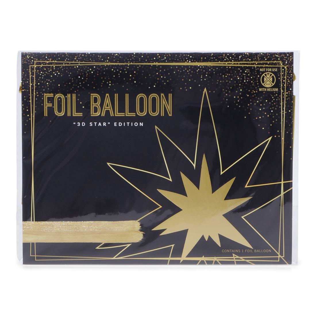 13056 SENZA Folie Ballon 3D Ster Goud