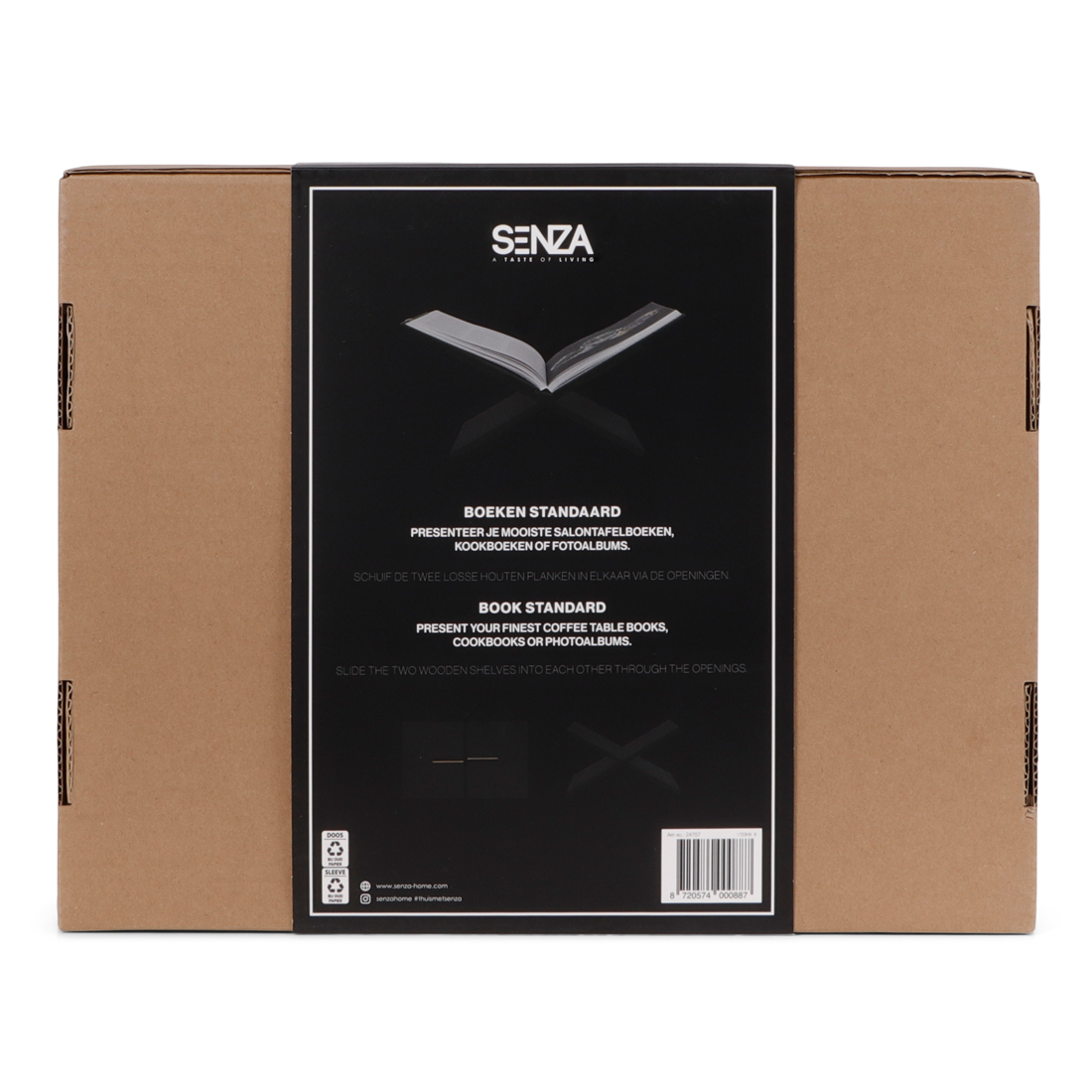 24757 SENZA Boekstandaard Zwart
