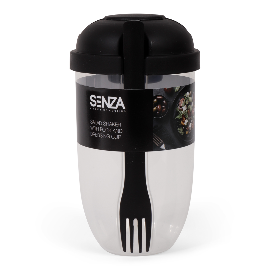24673 SENZA Salade Shaker Zwart