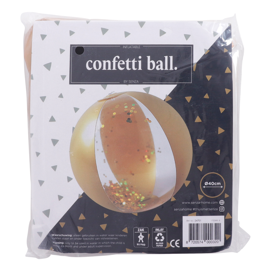 24701 SENZA Confetti Strandbal Goud