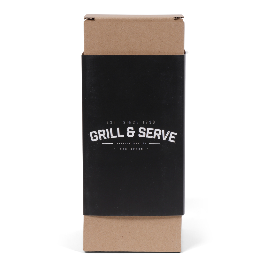 24545 SENZA BBQ Schort Grijs PU Half