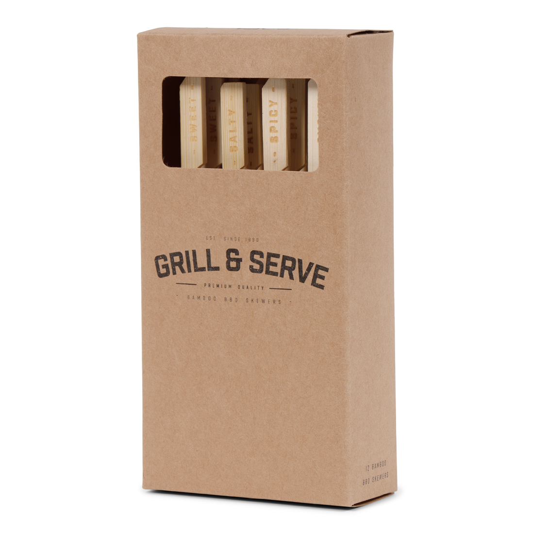 24543 SENZA Houten BBQ Spiesjes