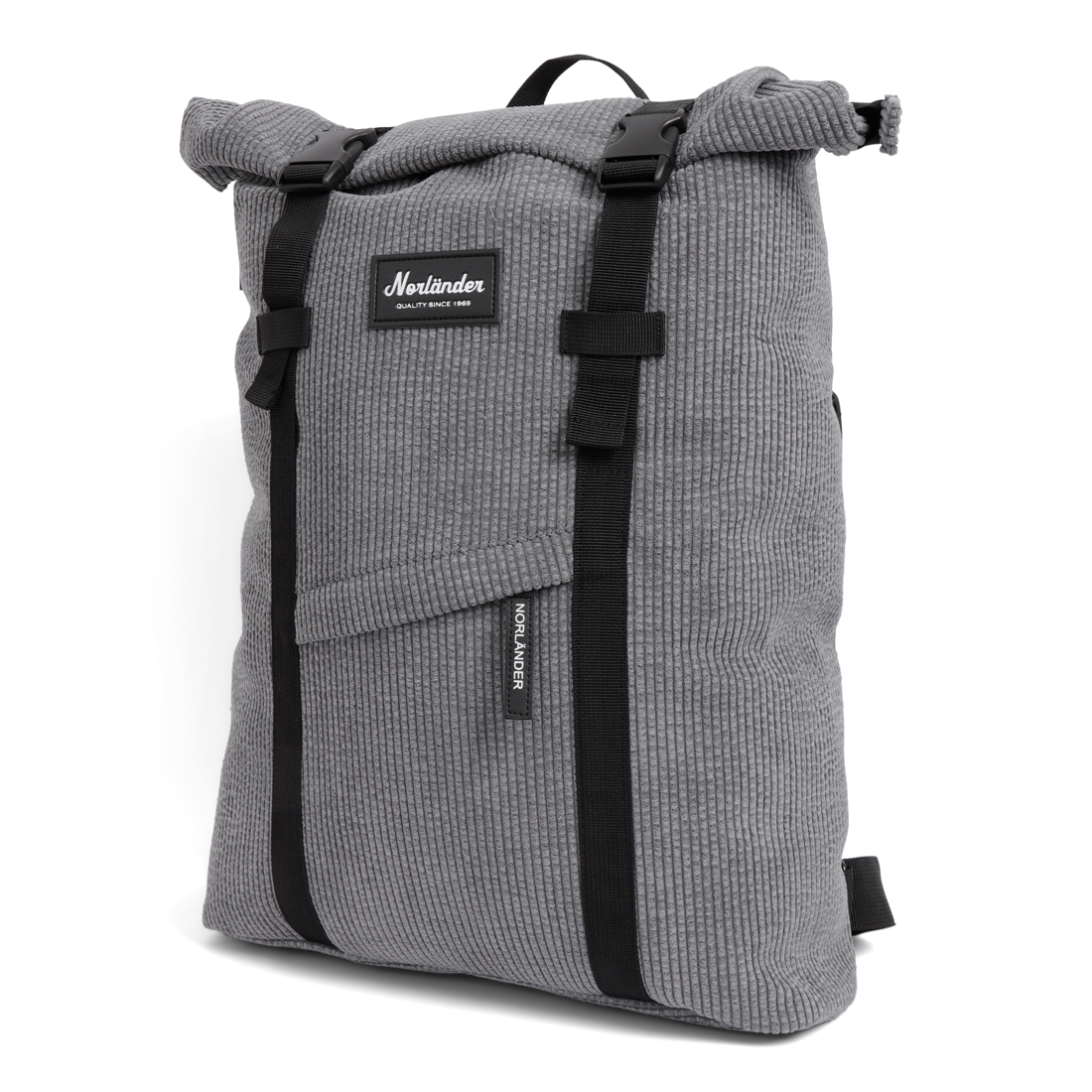 28642 Norländer Vintage Rib Rugtas Grijs