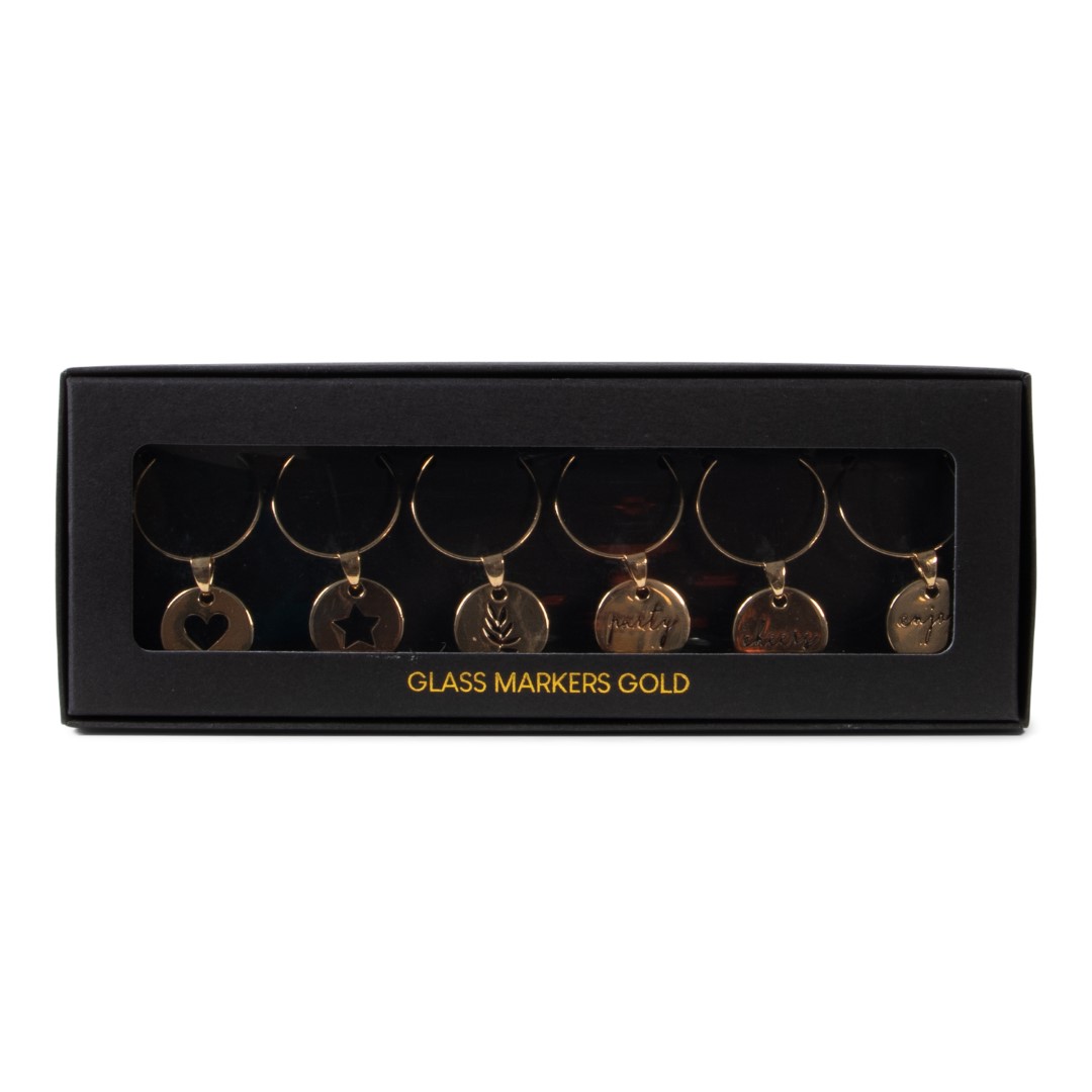 24804 SENZA Glasmarkers Goud /6