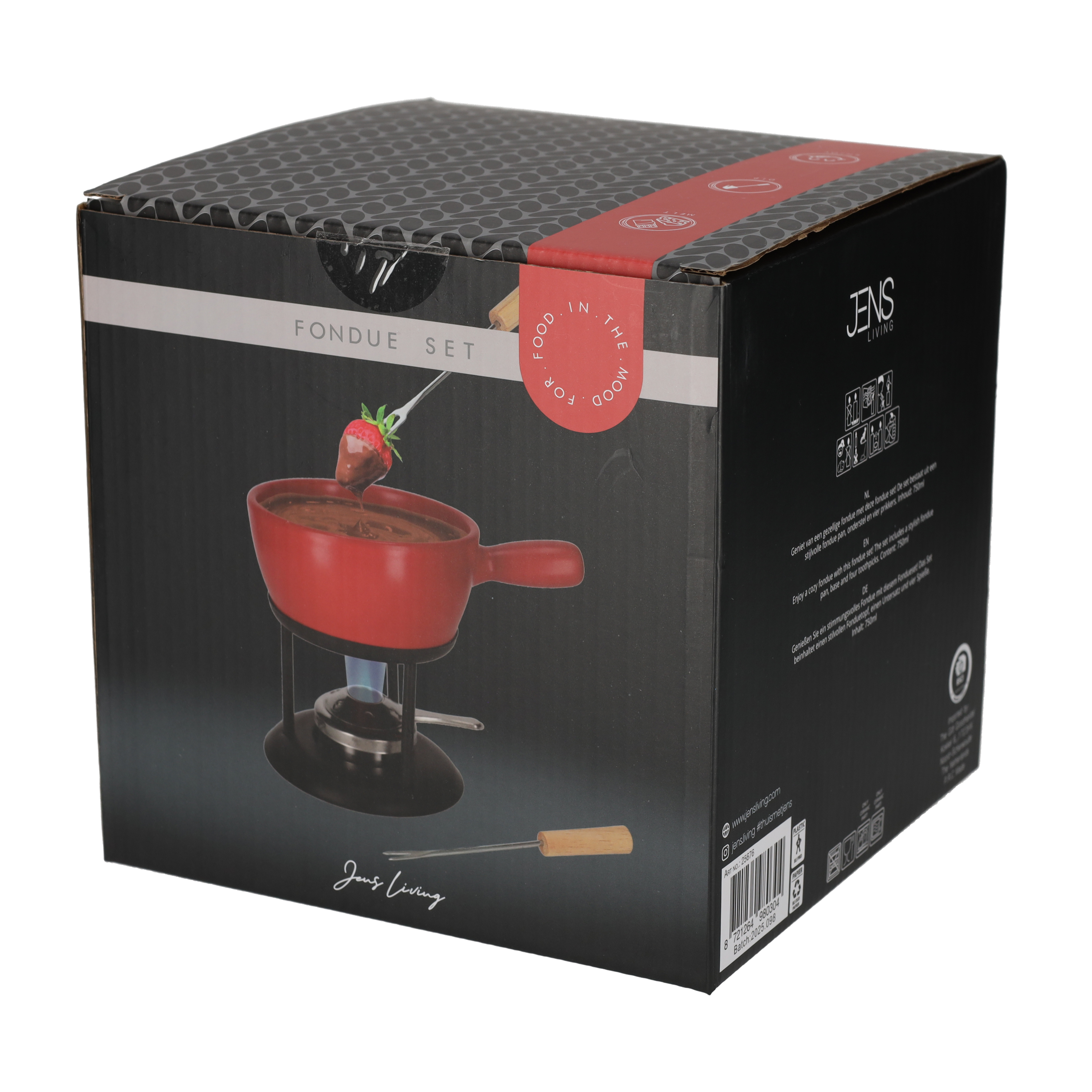 Fondue Set Rood Large (25676)