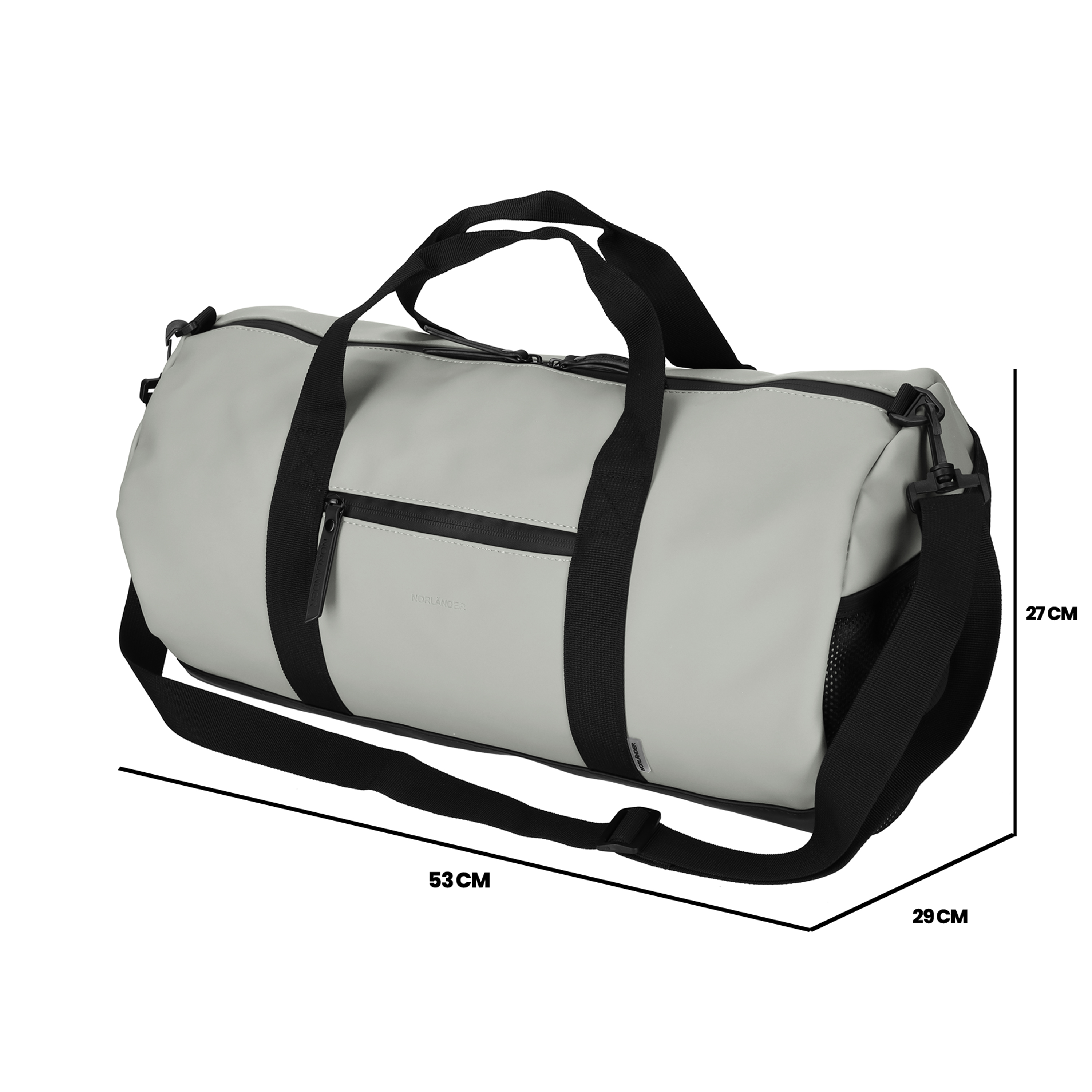 Dull PU Duffeltas Grijs (28936)