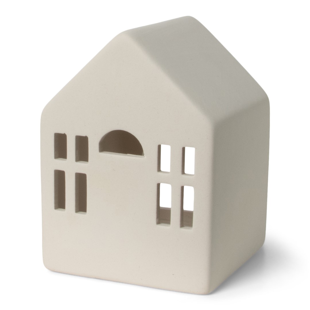 24827 SENZA Theelichthouder Huis Wit