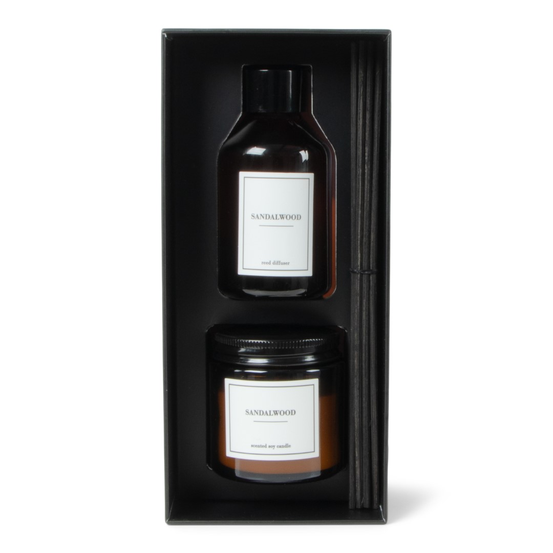 24836 SENZA Geurkaars & Geurstokjes Giftbox Zwart