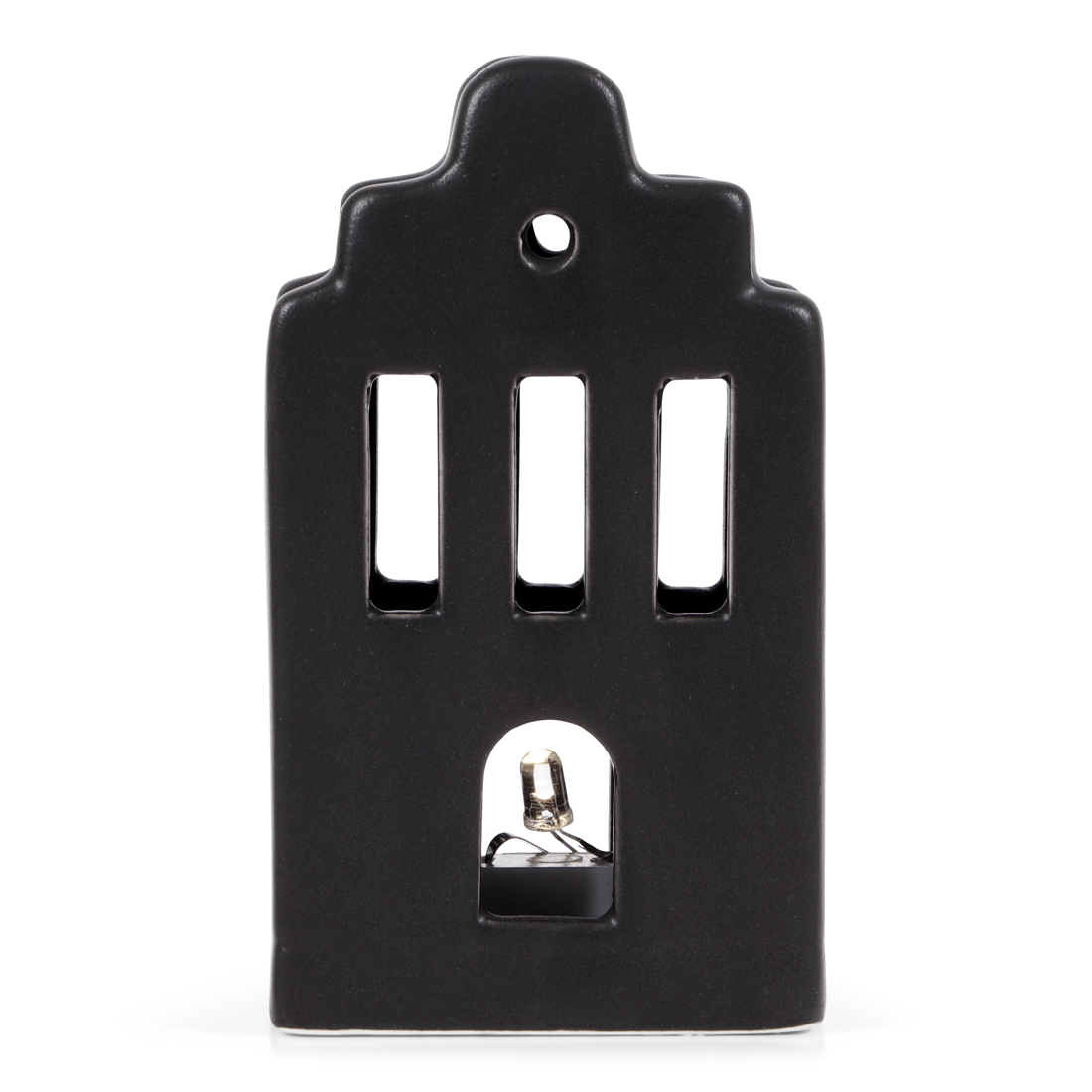24781 SENZA Keramiek LED Huisje Zwart