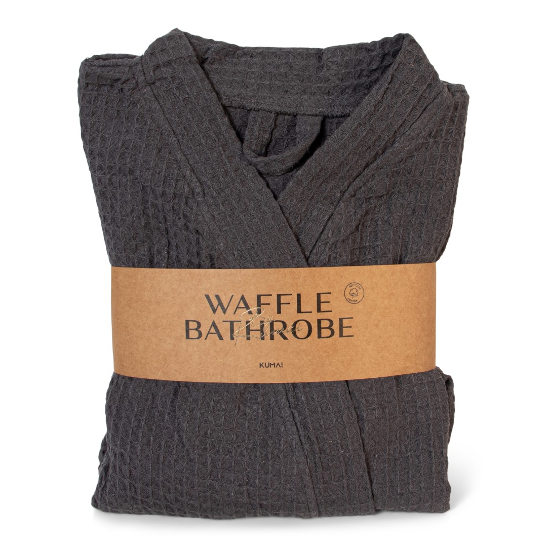 80110 KUMAI Wafel Badjas Grijs
