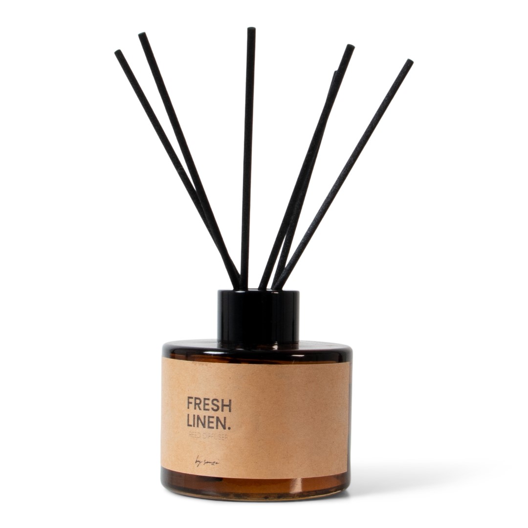 24843 SENZA Geurstokjes Fresh Linnen Bruin