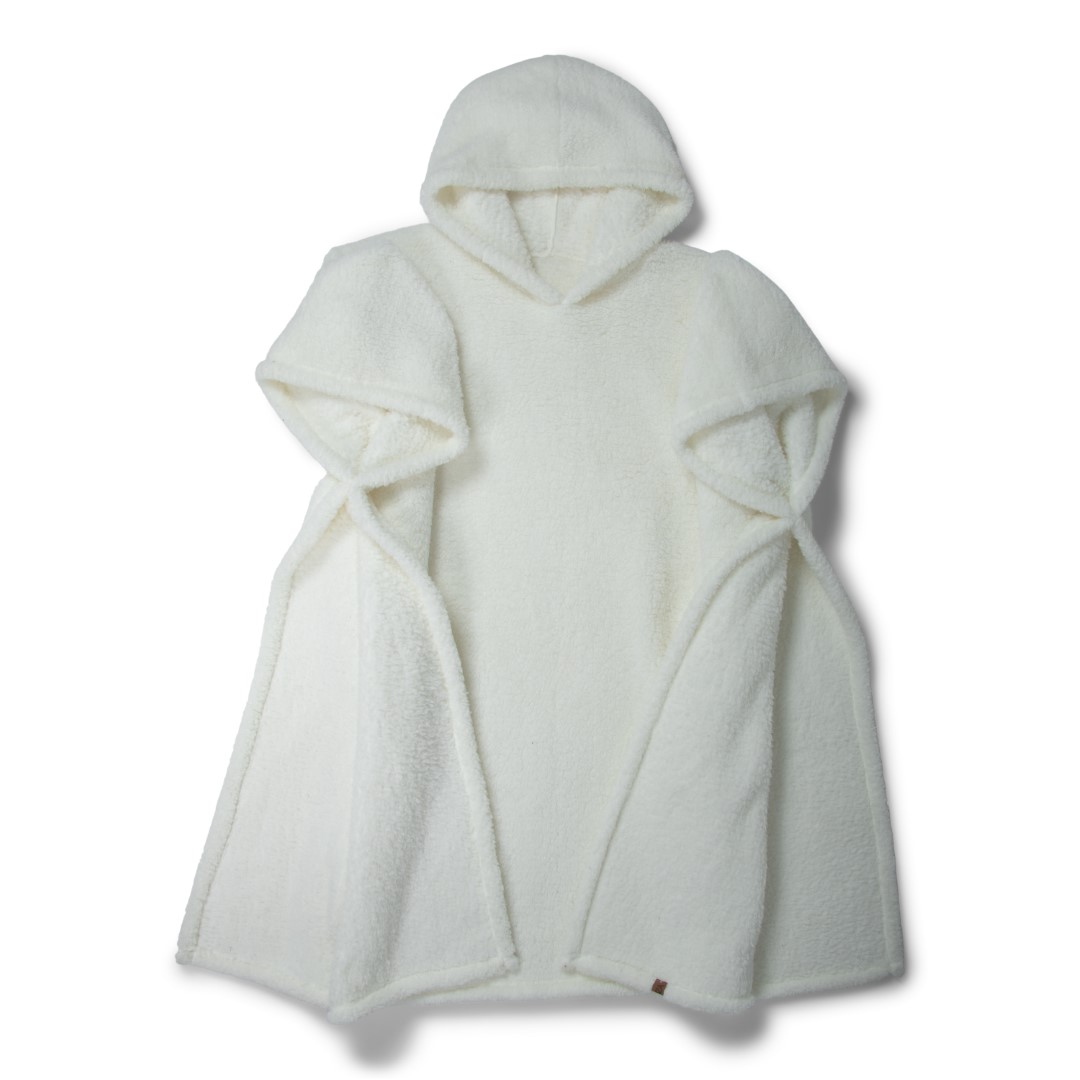 25016 SENZA Teddy Hoodie Wit