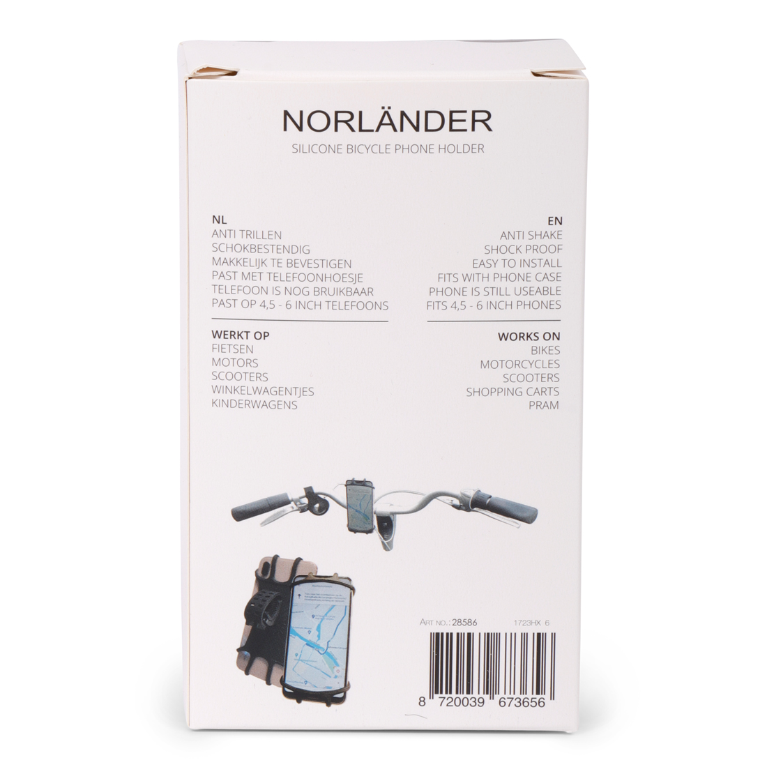 28586 Norländer Fiets Telefoon Houder