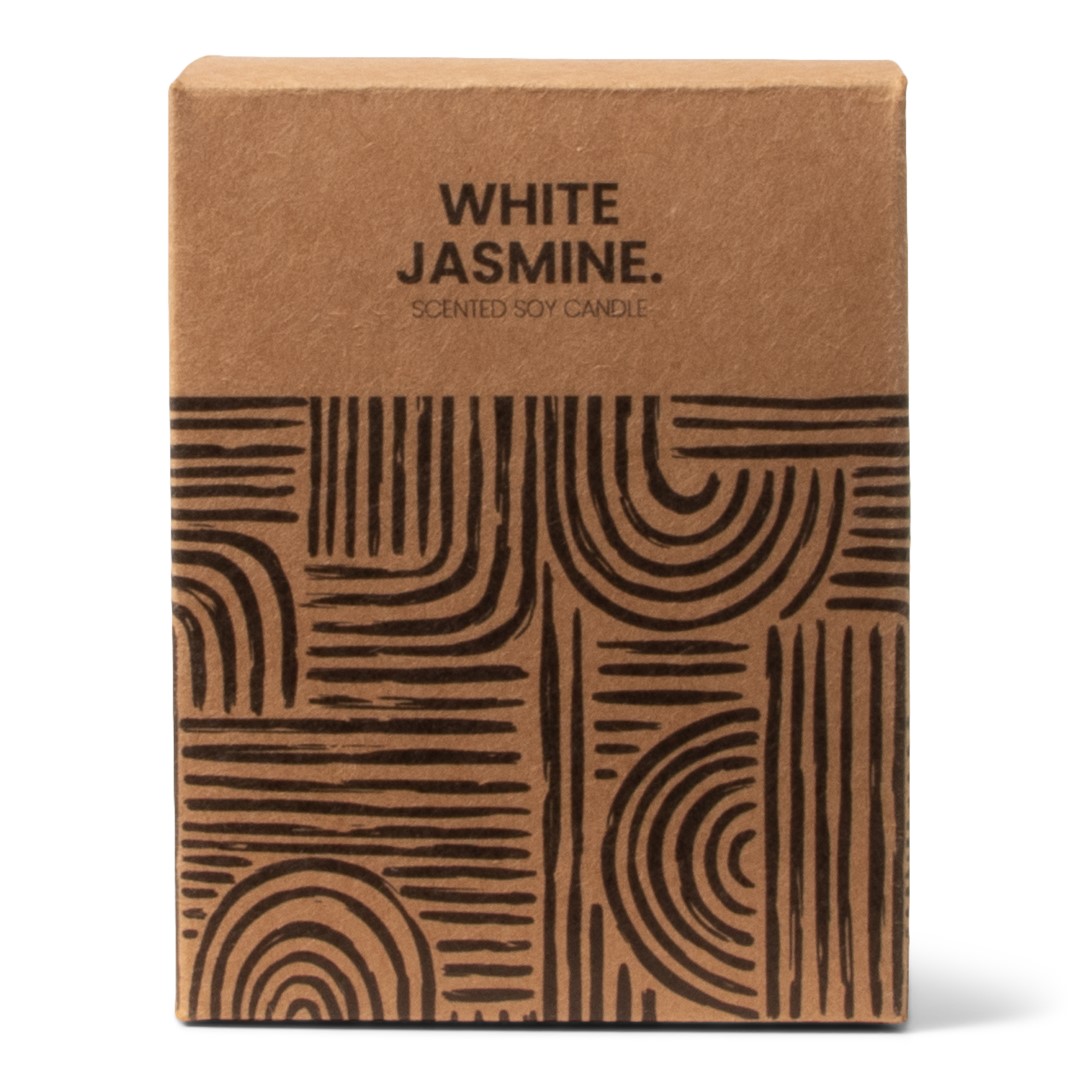 24834 SENZA Geurkaars White Jasmine Kraft
