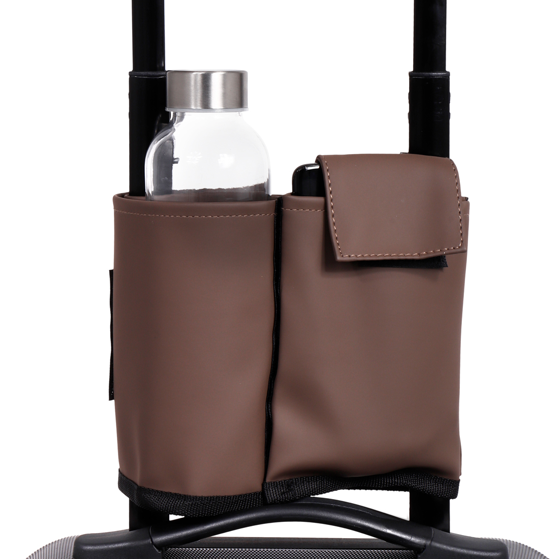 28559 Norländer Trolley Drinkfles Sleeve Dull PU Taupe