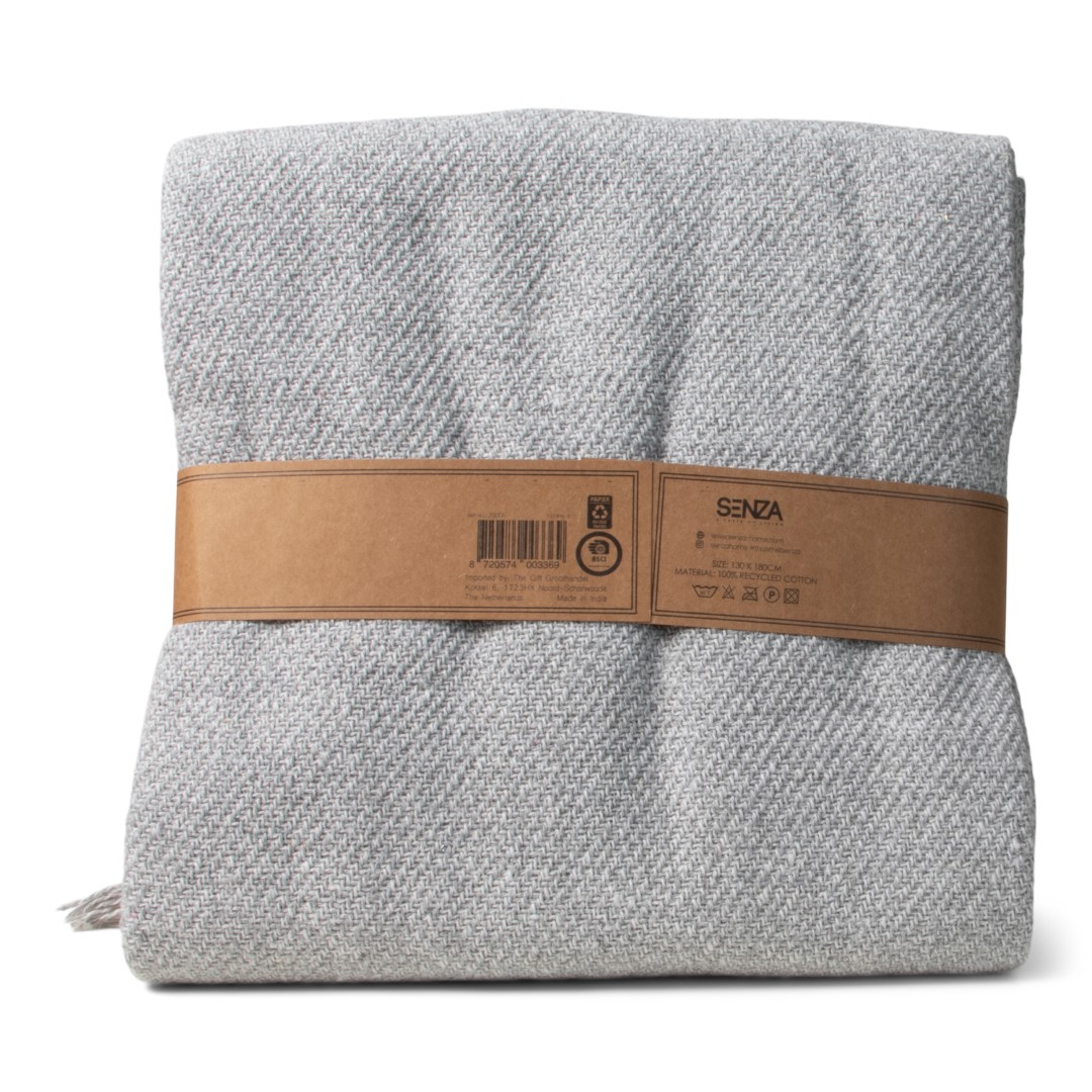 25005 SENZA Recycled Cotton Plaid Grijs