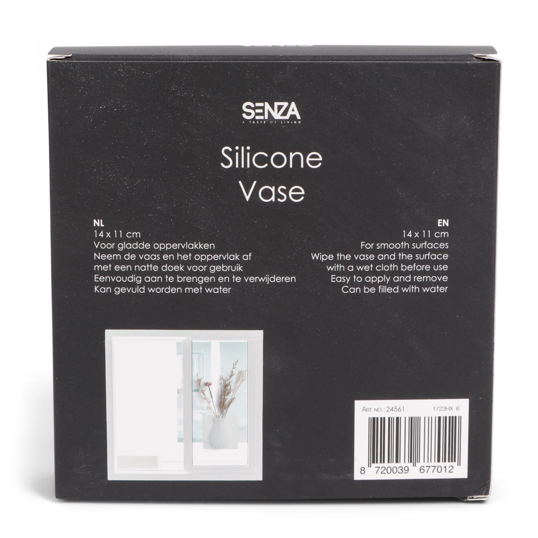 24561 SENZA Siliconen Vaas Wit