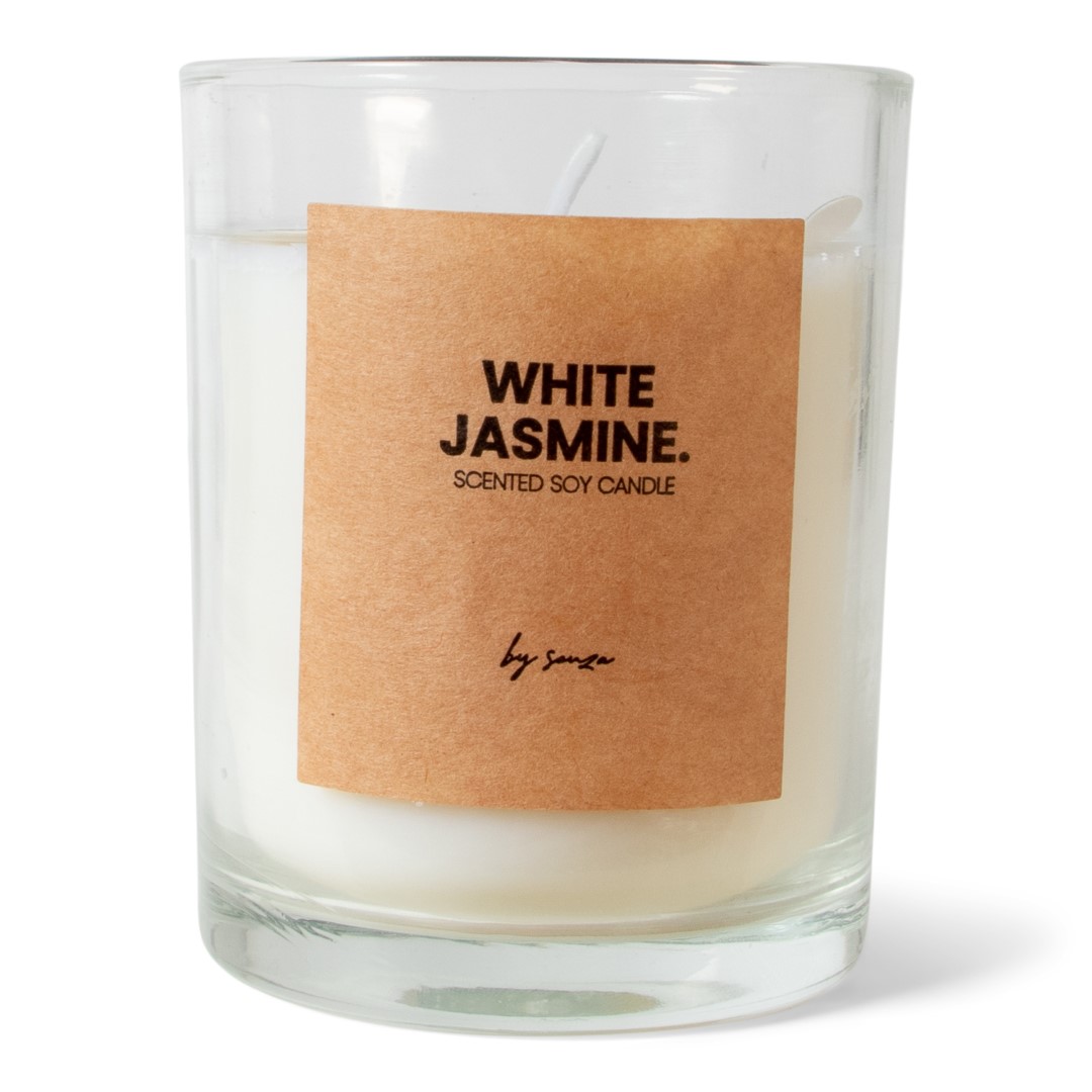 24834 SENZA Geurkaars White Jasmine Kraft