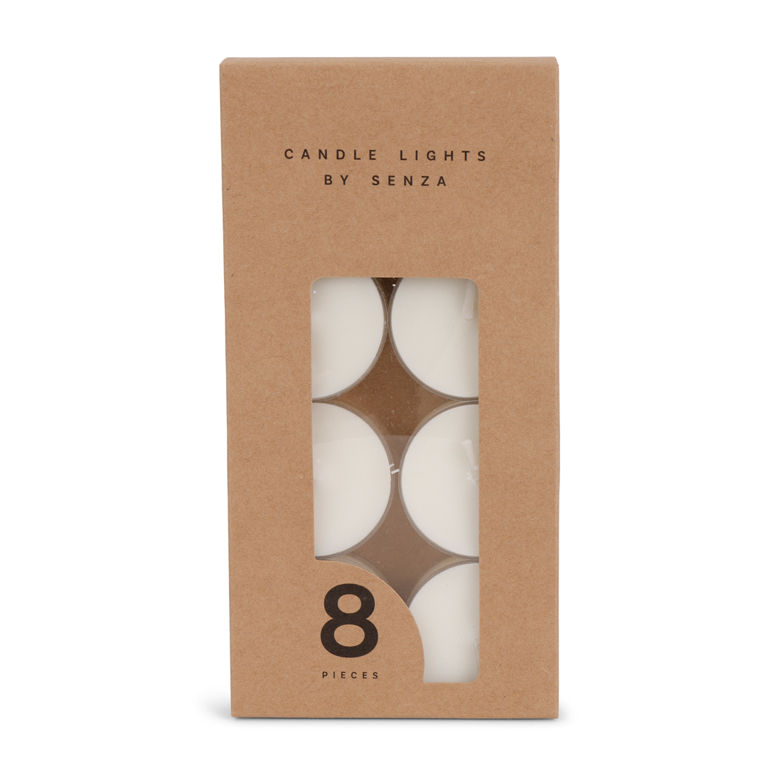 24652 SENZA Set Van 8 Theelichtjes In Kraft Box