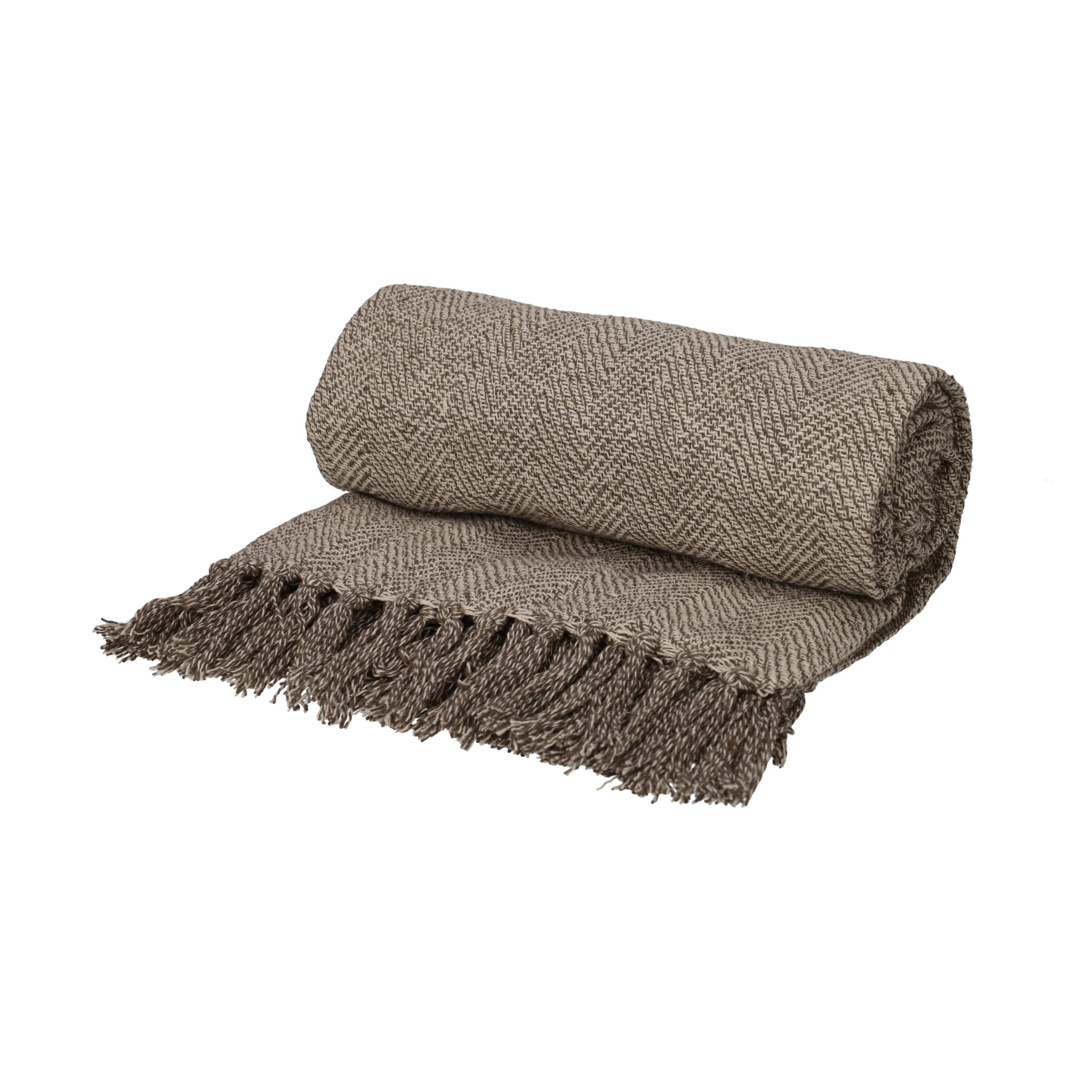 Recycled Cotton Plaid Noor Grijs (25648)