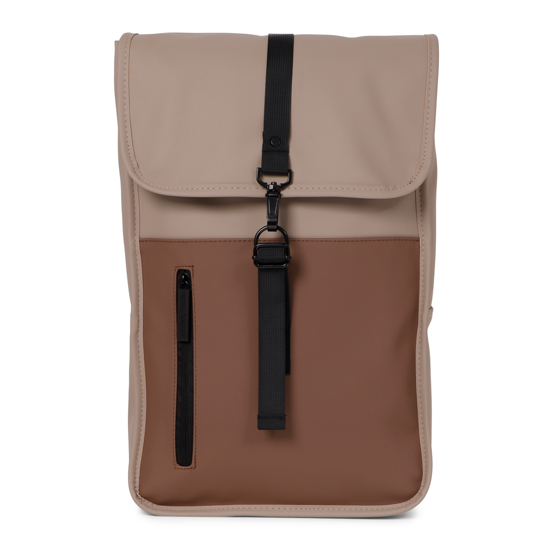 28723 Norländer Dull PU Duo Rugtas Taupe/Bruin