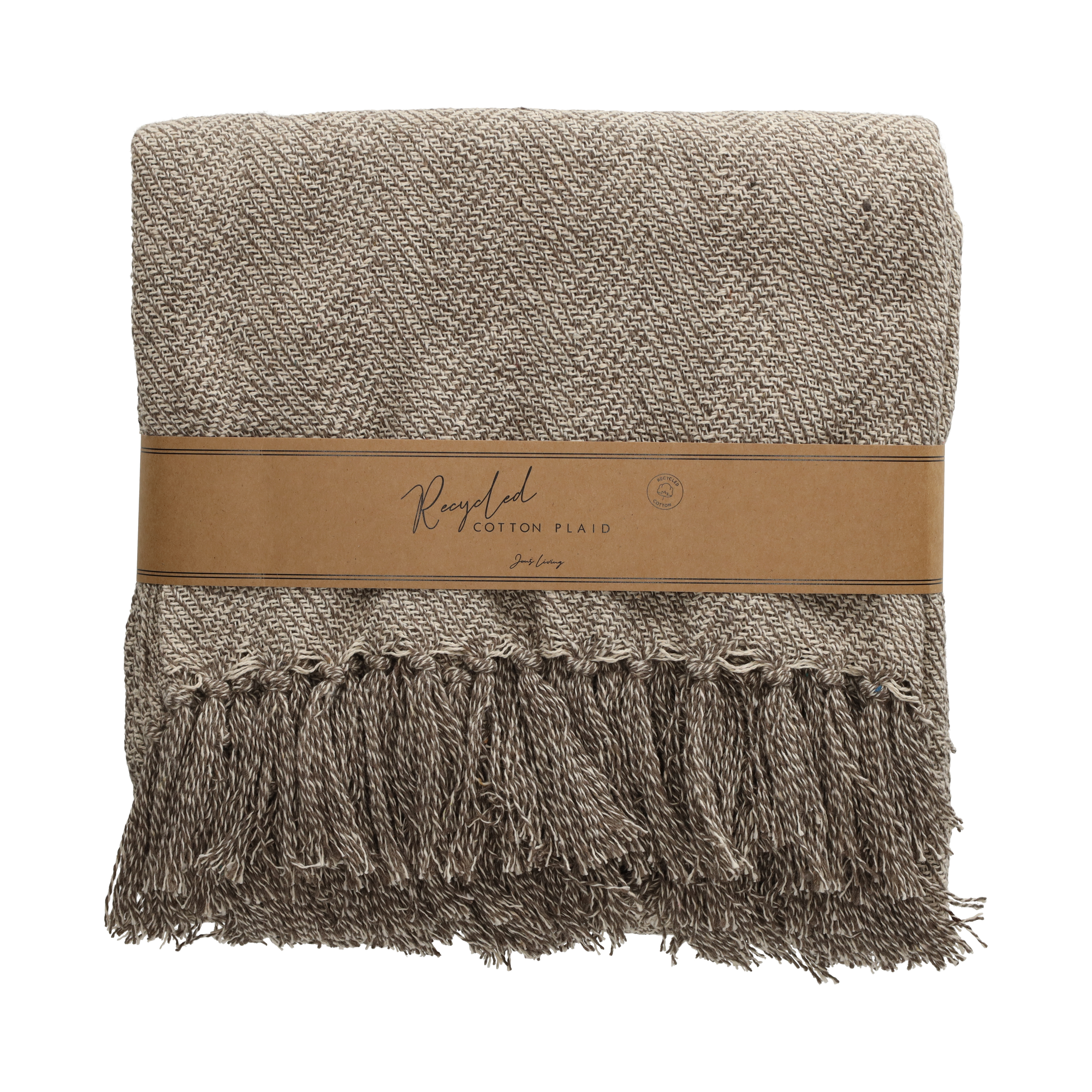 Recycled Cotton Plaid Noor Grijs (25648)