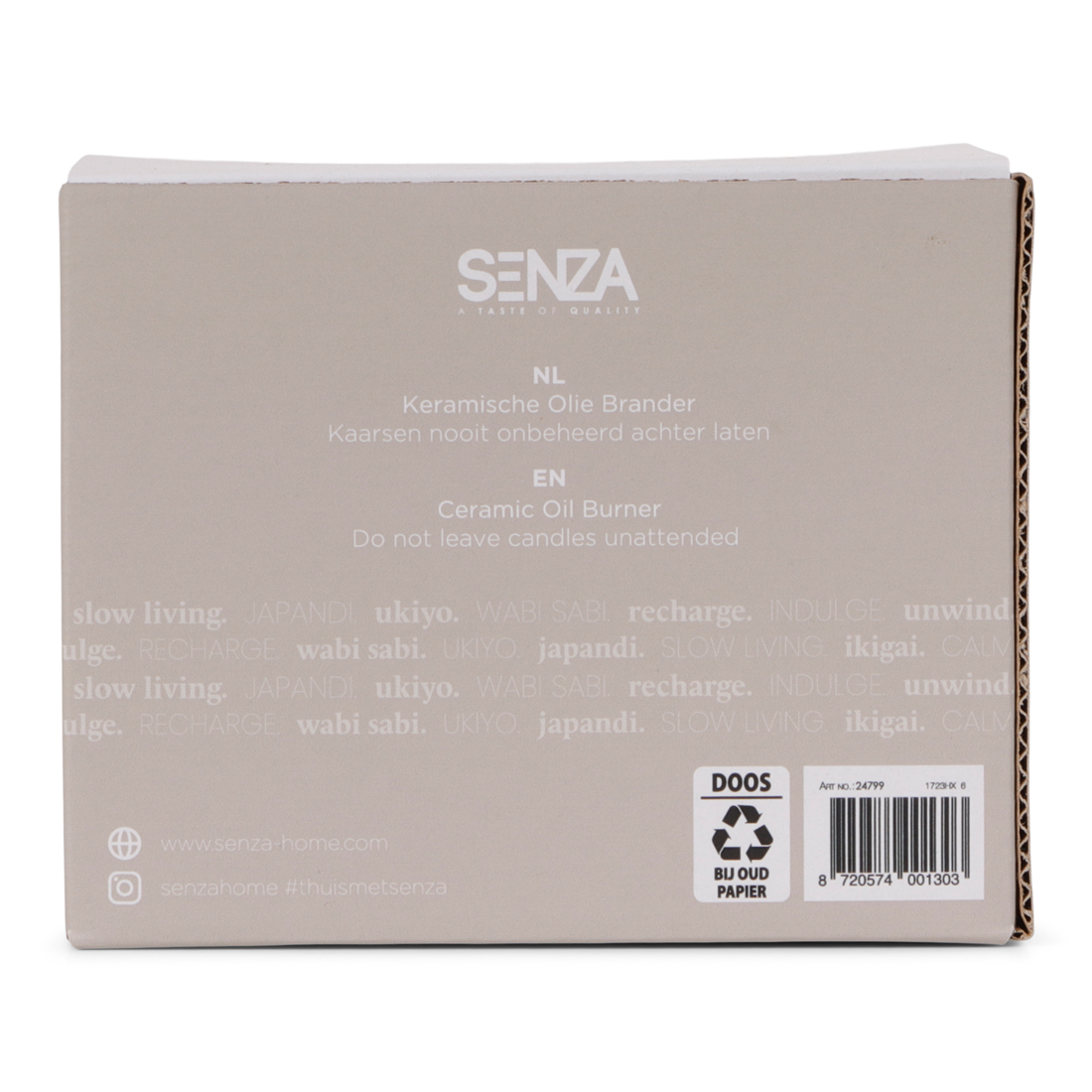 24799 SENZA Keramieken Olie Brander