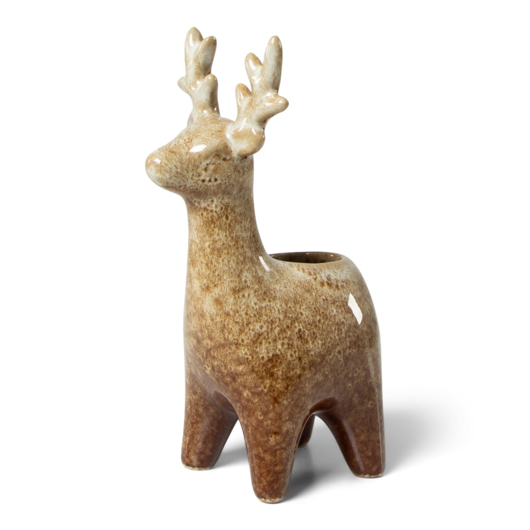 24824 SENZA Rendier Kandelaar Bruin