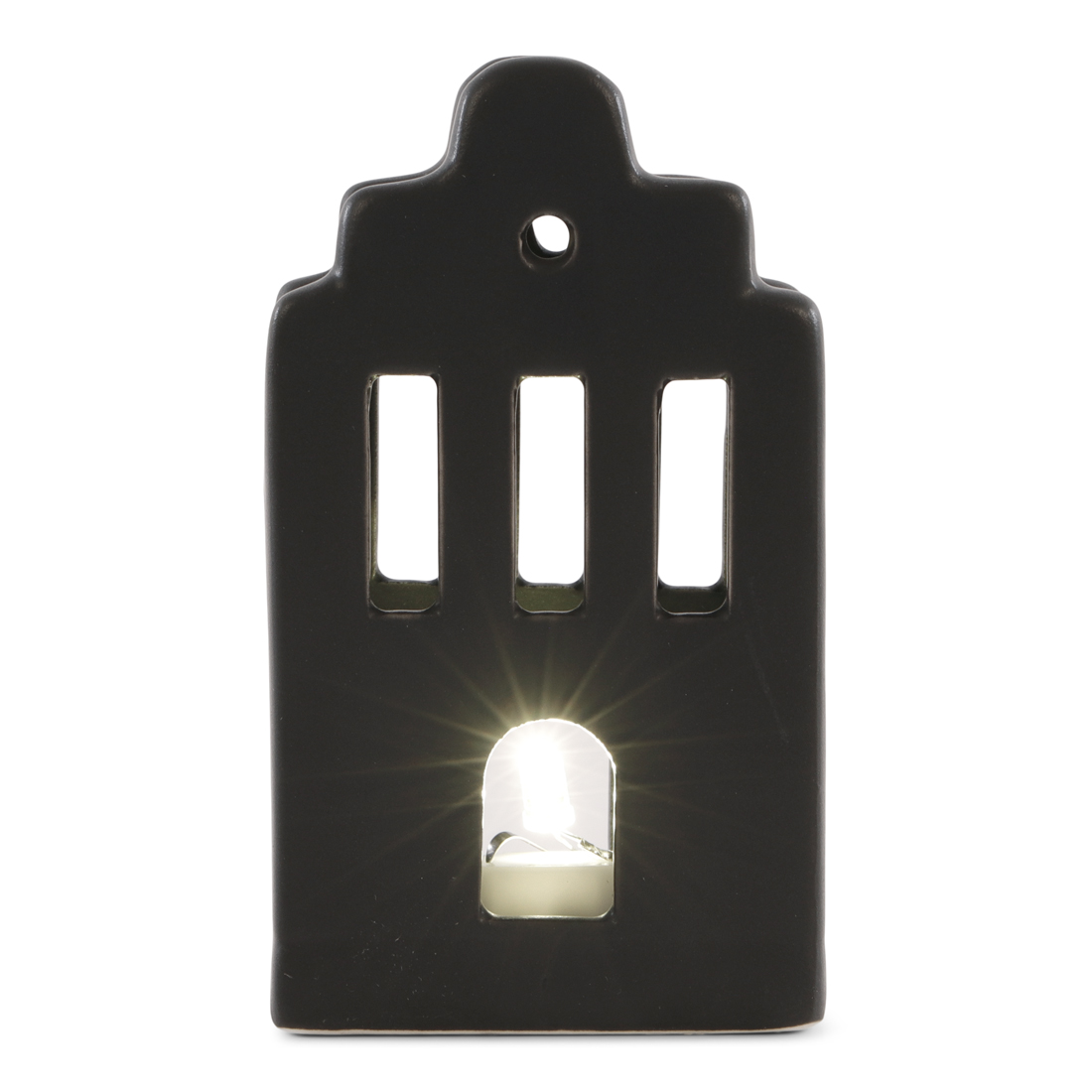 24781 SENZA Keramiek LED Huisje Zwart