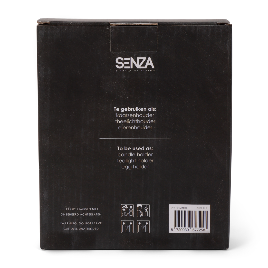 24613 SENZA Betonnen Kaars/Eierenhouder