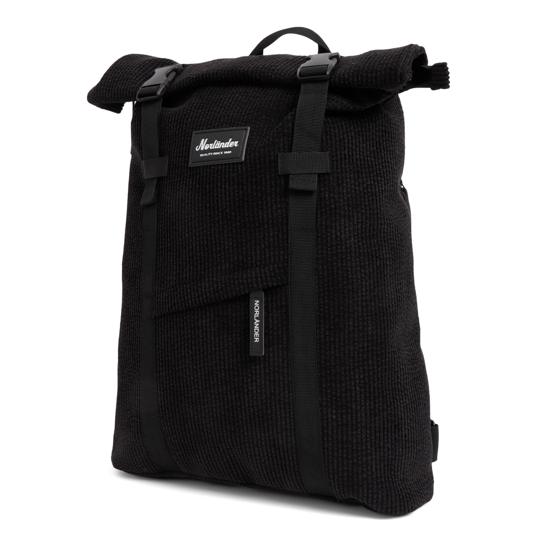 28645 Norländer Vintage Rib Rugtas Zwart