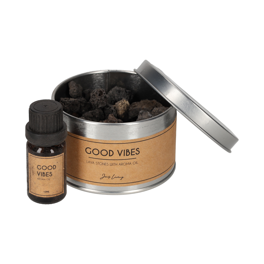Lavastenen Met Aroma Olie - Good Vibes (25494)
