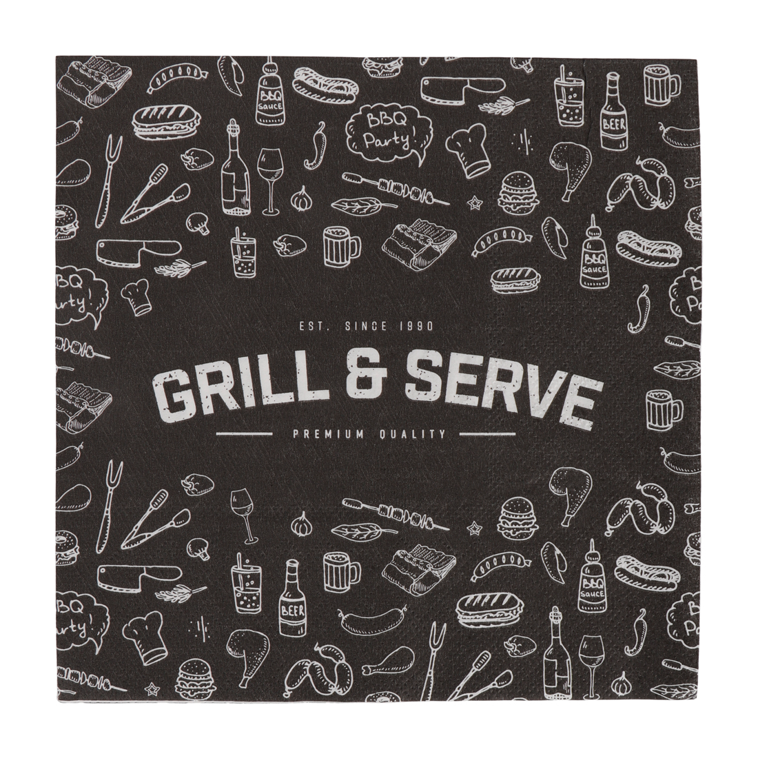 24636 SENZA Servetten Grill & Serve /16